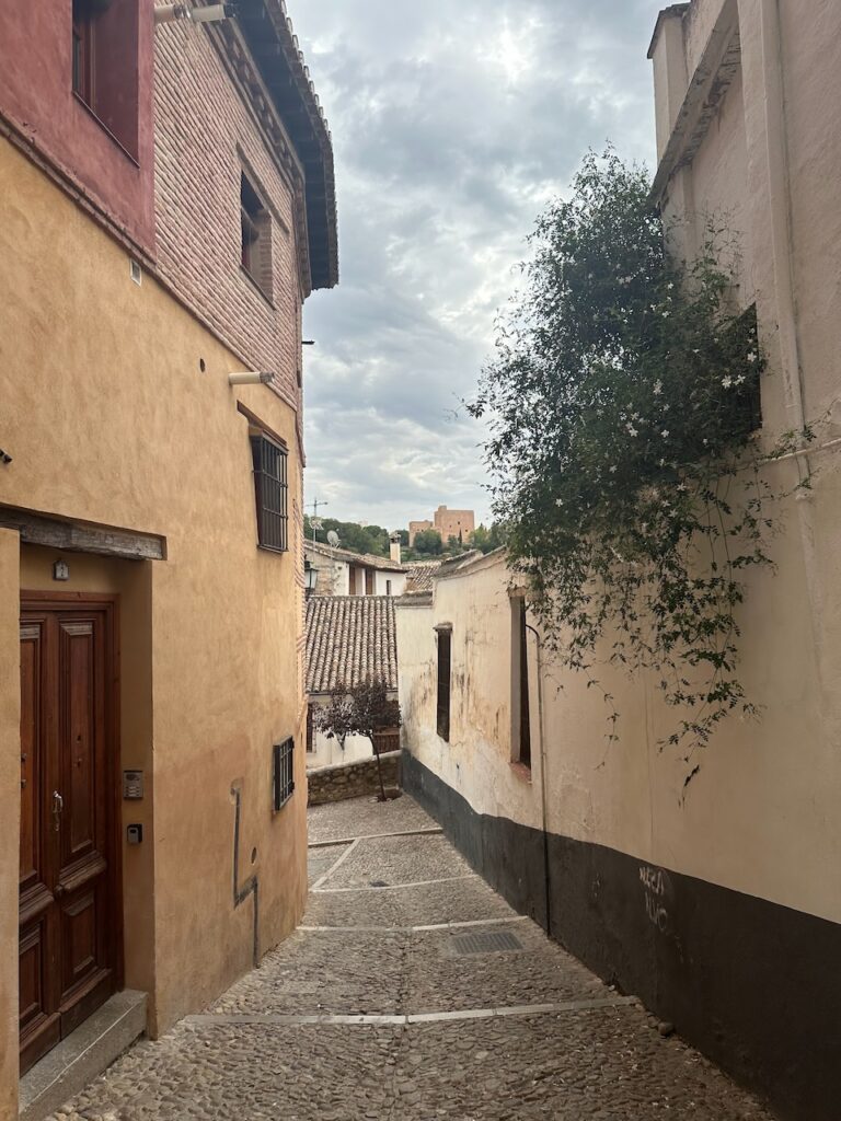 Charming city streets in Spain