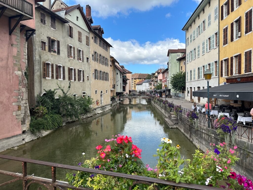 Colorful buildings in Annecy France