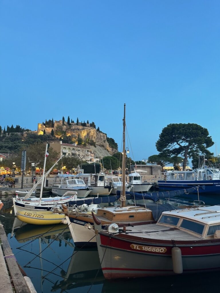 Dinner views in Cassis